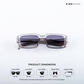 Morjim Muse - Mono Mist  Rectangle Sunglasses - RB2555