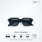 Spiti Spark - Dark Edge Square Sunglasses - RB2715