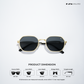 Syro - Black Gold Squoval Sunglasses - RB2679BG