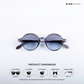 Pondy Palette - Iced Graphite Round Sunglasses - RB2549