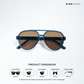 Rann Ray - Terra Crest Aviator Sunglasses - RB2712