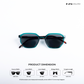 Tawi Gaze - Leogreen Angular Hexagon Sunglasses - RB2574
