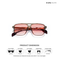 Diu Dawn - Burnt Aura Square Sunglasses - RB2724