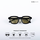 Vortex Shades - Yellow Black Square Sunglasses - RB2537