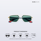 Ion - Green Gold Hexagon Sunglasses - RB2691