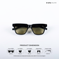 Waypoint - Black Yellow Wayfarer Sunglasses - RB2519