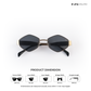 Astral Edge - Black Gold Hexagon Sunglasses - RB2629
