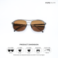 Coonoor Crest - Deep Bark Aviator Sunglasses - RB2695