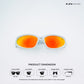 Street Phantom - Amber Strike Wraparound Sunglasses - RB2754