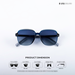 Jaipur Hues - Blue Void Square Sunglasses - RB2566