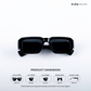 Bombay Breeze - Dark Matter Rectangle Sunglasses - RB2544