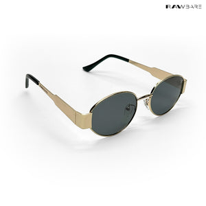 Lunar - Black Gold Oval Sunglasses - RB2430