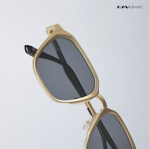 Kalt - Black Gold Rounded Square Sunglasses - RB2680BG