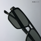 Amritsar Aura - Carbon Storm Geometric Aviator Sunglasses - RB2585