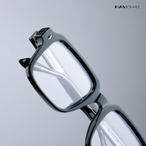 Rogue Shades - Black Rectangle Bluecut Eyewear - RB2533