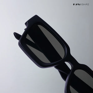 Boxy Bold - Black Green Square Sunglasses - RB2522
