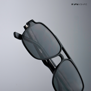 Rohtang Ray - Full Blackout Angular Modified Square Sunglasses - RB2568