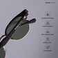 Lucknow Lush - Deep Glade Polarized Clubmaster Half Rim Sunglasses - RB2660
