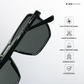 Amritsar Aura - Carbon Storm Geometric Aviator Sunglasses - RB2585