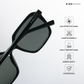 Manali Mist - Endless Black Square Sunglasses - RB2590
