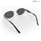 Lunar - Black Gold Oval Sunglasses - RB2430