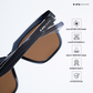 Waypoint- Frosted Brown Wayfarer Sunglasses - RB2672