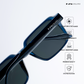 Rogue Shades - Deep Blue Rectangle Sunglasses - RB2674