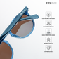 Tirupati Tint - Rustic Blue Round Sunglasses - RB2706