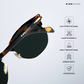 Delhi Daze - Pine Haze Clubmaster Half Rim Sunglasses - RB2560