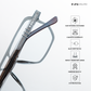 Arvon - Dark Grey Square Bluecut Eyewear - RB2698