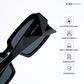 Morjim Muse - Midnight Mode Rectangle Sunglasses - RB2553