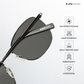 Metal Glint 2.0 - Silver Black Square Sunglasses - RB2632