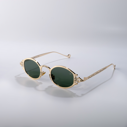 Jaisalmer Glow - Jade Glint Polarized Oval Sunglasses - RB2665