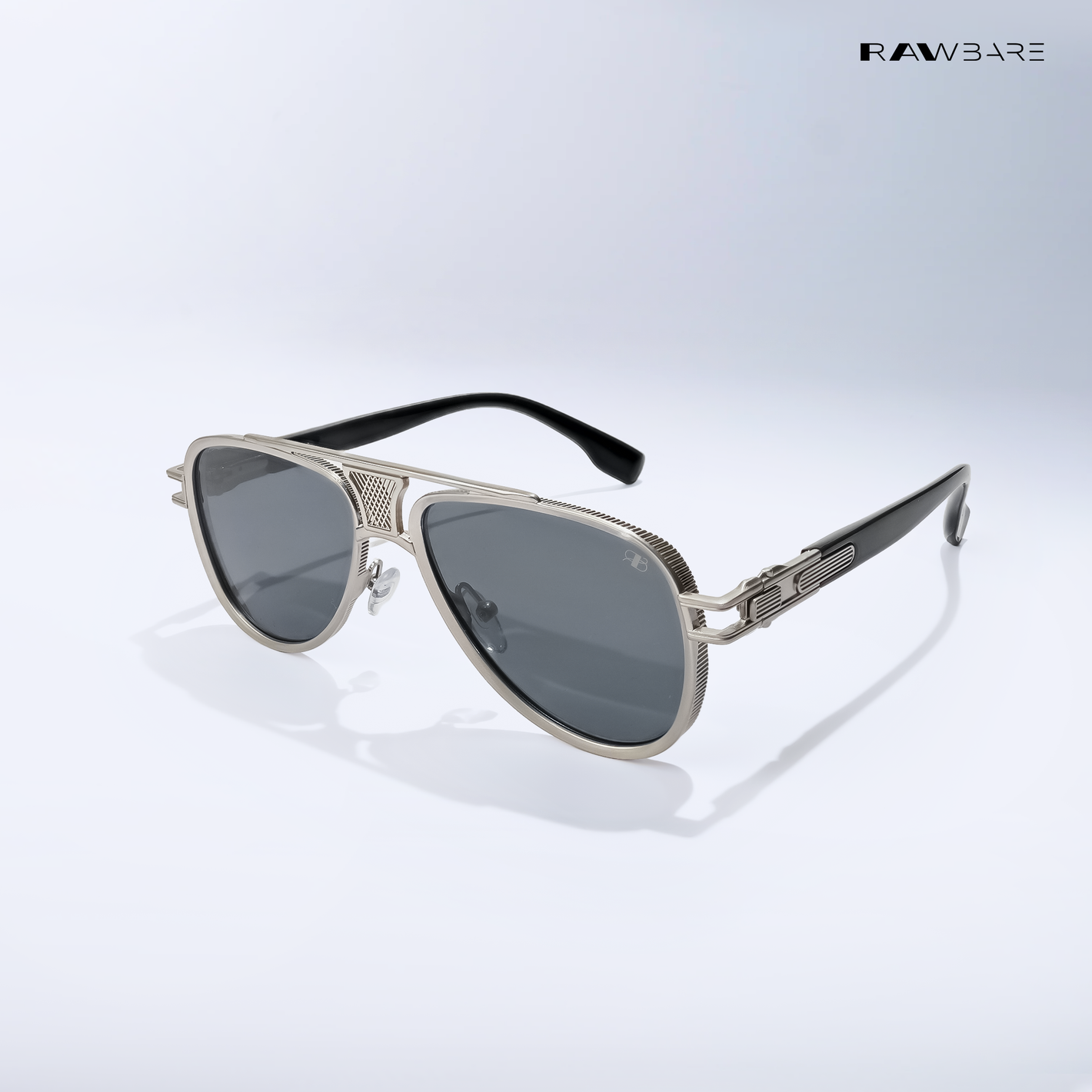 Nivex - Silver Black Aviator Sunglasses - RB2686SB
