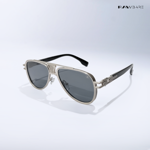 Nivex - Silver Black Aviator Sunglasses - RB2686SB