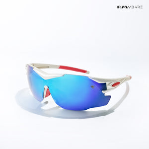 Dagger Rush - Steel Cut Polarized Wrap Around Sunglasses - RB2835