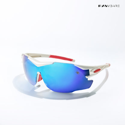 Dagger Rush - Steel Cut Polarized Wrap Around Sunglasses - RB2835