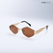 Astral Edge - Brown Gold Hexagon Sunglasses - RB2630