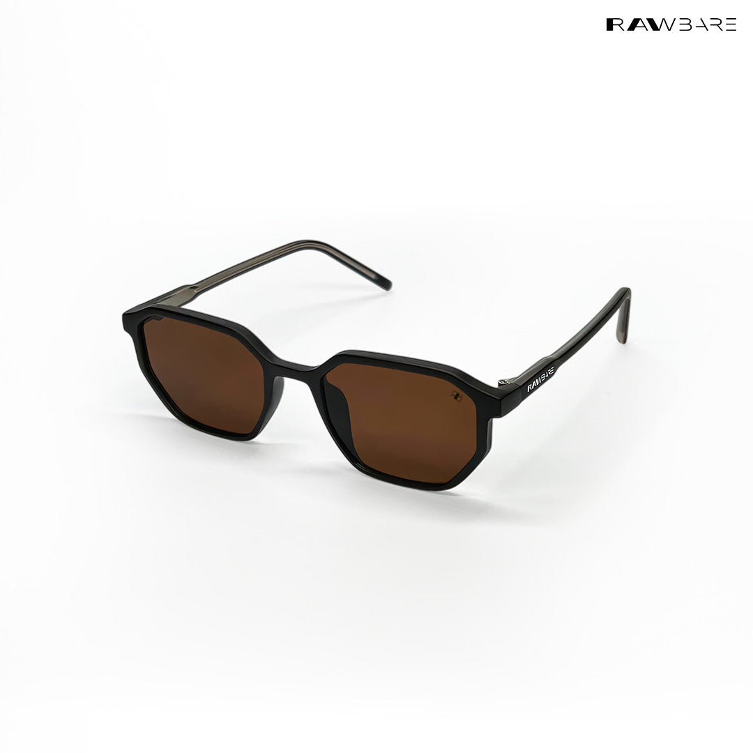 Tawi Gaze - Mudstone Angular Hexagon Sunglasses - RB2572