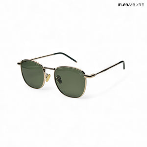 Metal Glint - Green Gold Square Sunglasses - RB2435