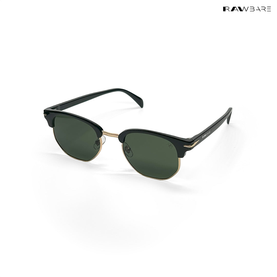Delhi Daze - Jungle Dusk Clubmaster Half Rim Sunglasses - RB2557