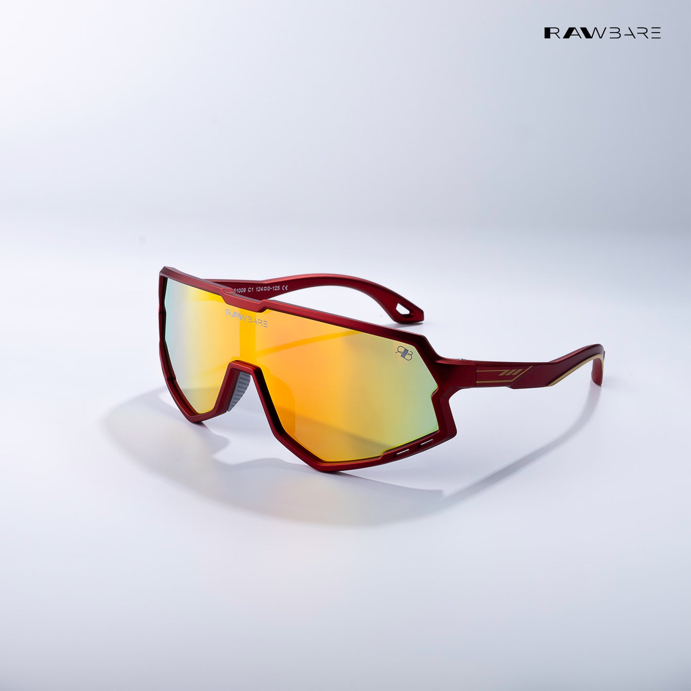 Power Sprint - Lava Kids Polarized Wrap Around Sunglasses - RBK2538
