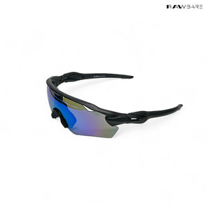 Swift - Black Blue Polarized Wrap Around Sunglasses - RB2512
