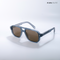 Glare - Denim Walnut Rectangle Sunglasses - RB2325