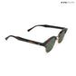 Lucknow Lush - Deep Glade Polarized Clubmaster Half Rim Sunglasses - RB2660