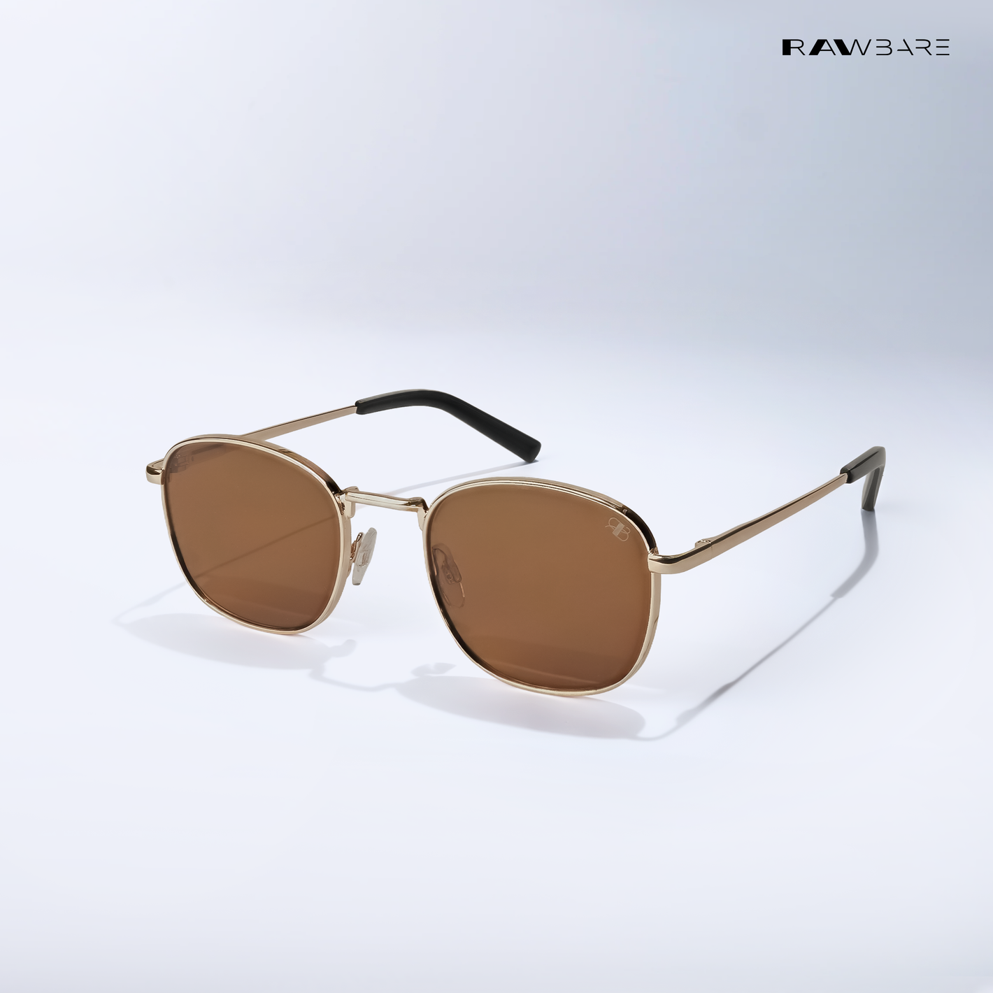 Metal Glint 2.0 - Brown Gold Square Sunglasses - RB2634