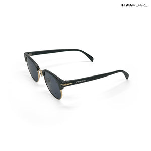 Delhi Daze - Matte Black Clubmaster Half Rim Sunglasses - RB2558