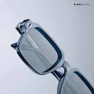 Rogue Shades - Deep Blue Rectangle Sunglasses - RB2674