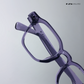 Solar Sleek - Clear Grey Blue Cut Wayfarer Sunglasses - RB2417