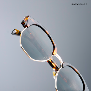Delhi Daze - Pine Haze Clubmaster Half Rim Sunglasses - RB2560